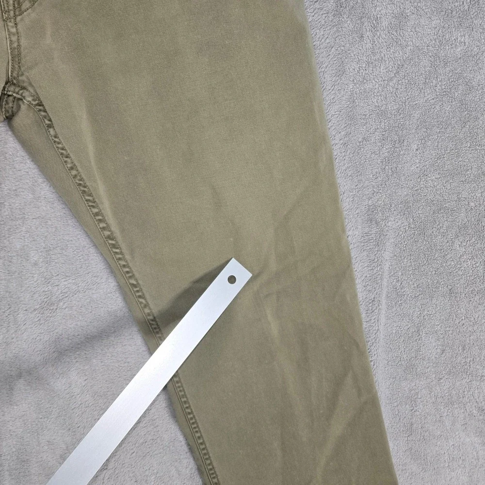 Polo Ralph Lauren Mens Chino Jeans 35/32 Olive Green Cotton Straight Leg